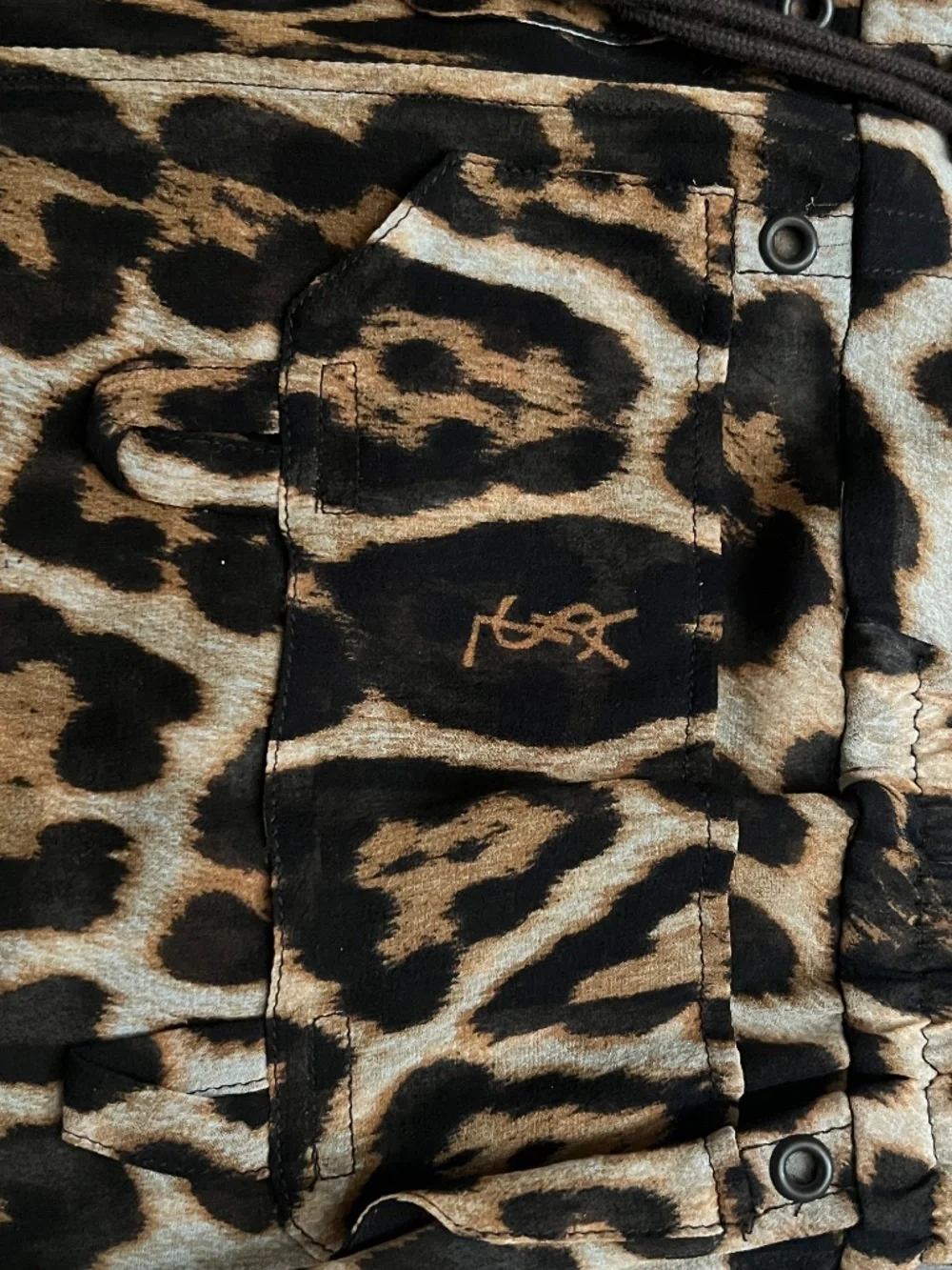 YvesSaintLaurent Animal print Silk Skirt - Picture 9 of 13